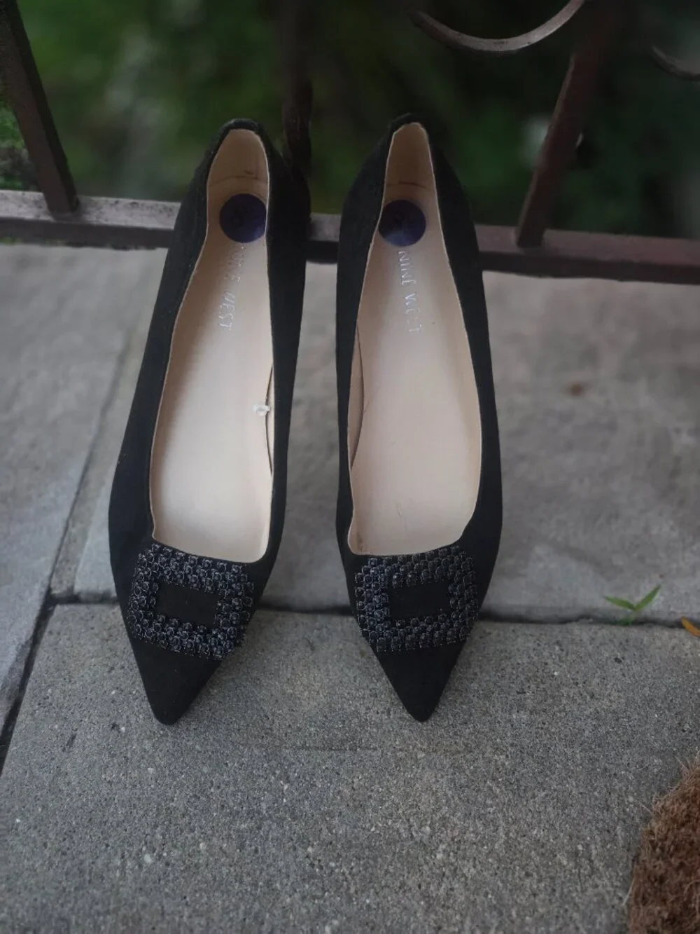 Nine West point flat - black- 8.5